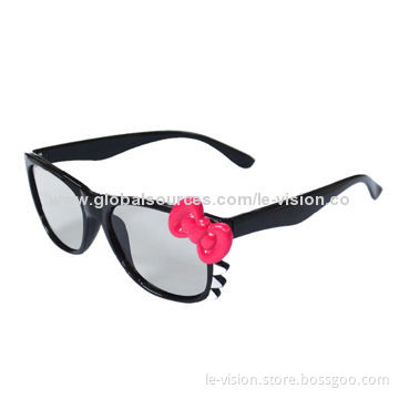 Le-Vision Brand Supply Children's 3D Anaglyph Glasses for Passive Cinema Projector System